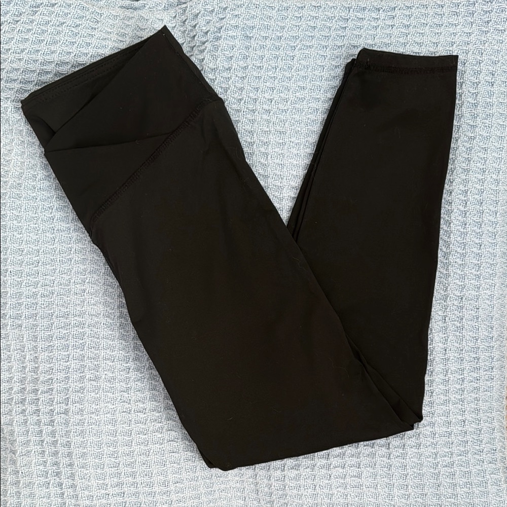 Black cross over leggings